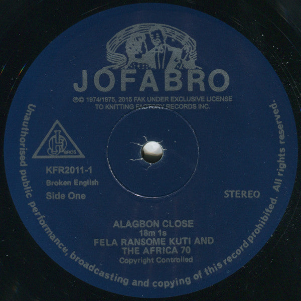 Fela Kuti & Africa 70 : Alagbon Close (LP, Album, RE)