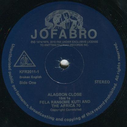 Fela Kuti & Africa 70 : Alagbon Close (LP, Album, RE)