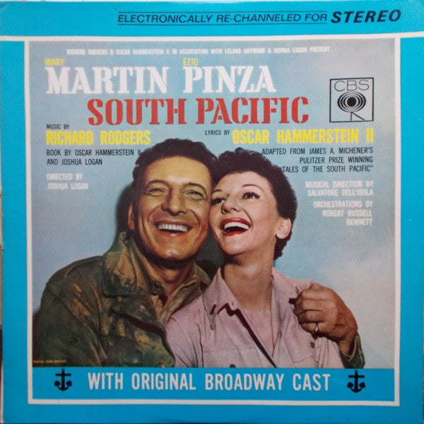 Mary Martin, Ezio Pinza, Richard Rodgers, Oscar Hammerstein II* With Original Broadway Cast* : South Pacific (LP, Album, RE)