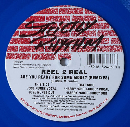 Reel 2 Real : Are You Ready For Some More? (Remixes) (12", Ltd, Blu)