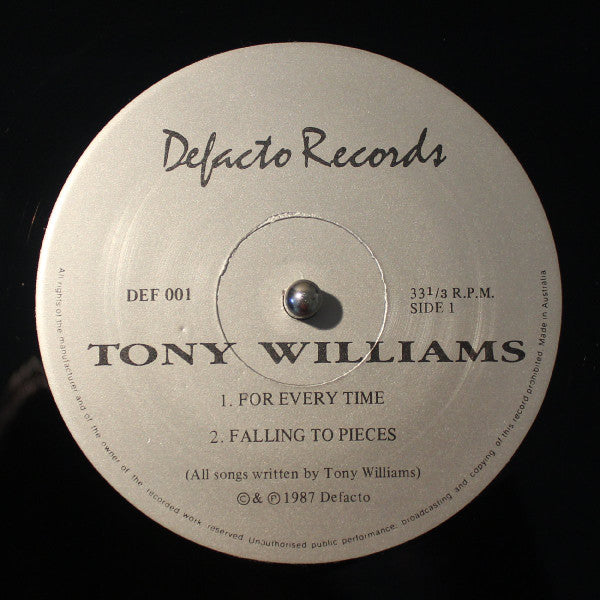 Tony Williams (18) : Tony Williams (LP, MiniAlbum)