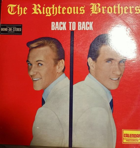 The Righteous Brothers : Back To Back (LP, Album, RE)
