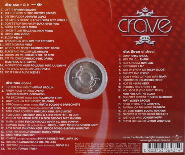 DJ Havana Brown* : Crave Vol.6 (CD, Enh + 2xCD + Comp, Mixed)