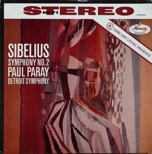 Jean Sibelius - Paul Paray, Detroit Symphony Orchestra : Symphony No. 2 (LP)