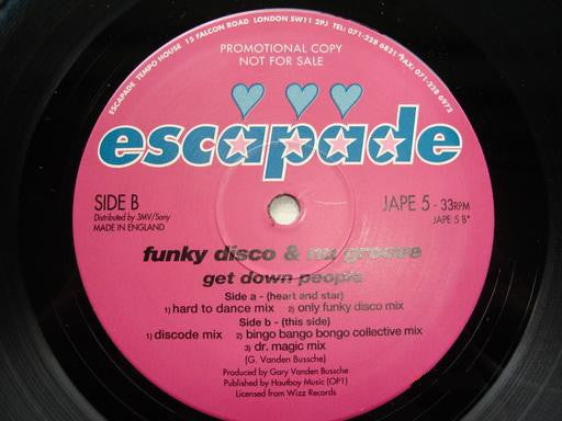 Funky Disco & Nu Groove : Get Down People (12", Promo)