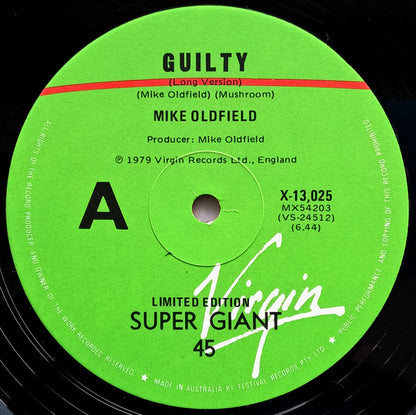 Mike Oldfield : Guilty (12", Single, Ltd, Pic)