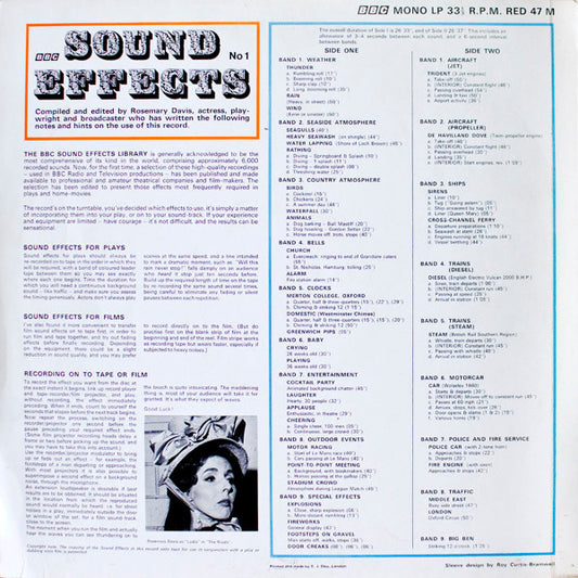 No Artist : Sound Effects No. 1 (LP, Mono)