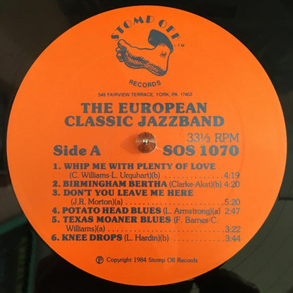 The European Classic Jazz Trio : Whip Me With Plenty Of Love (LP, Album)