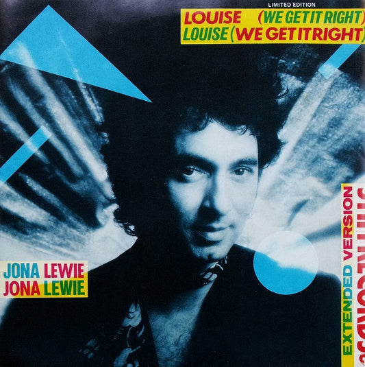Jona Lewie : Louise (We Get It Right) (10", Ltd)
