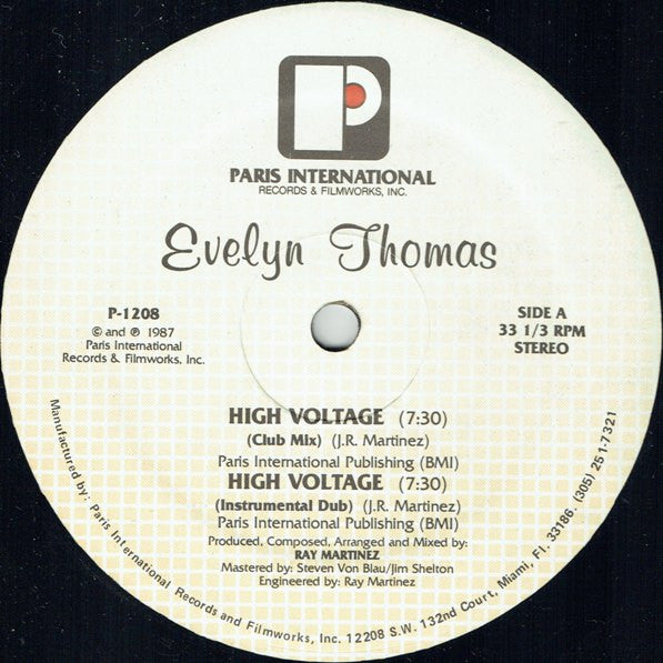 Evelyn Thomas : High Voltage (12")