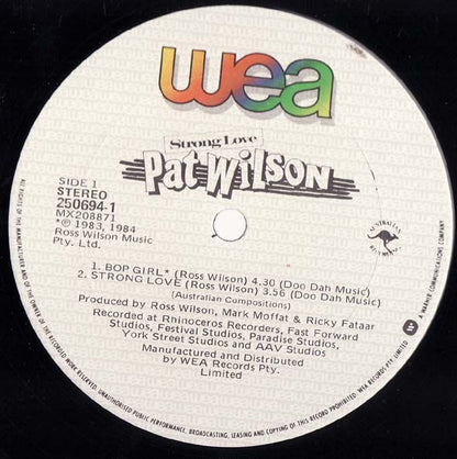 Pat Wilson (2) : Strong Love (12", MiniAlbum)