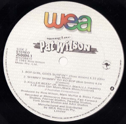 Pat Wilson (2) : Strong Love (12", MiniAlbum)