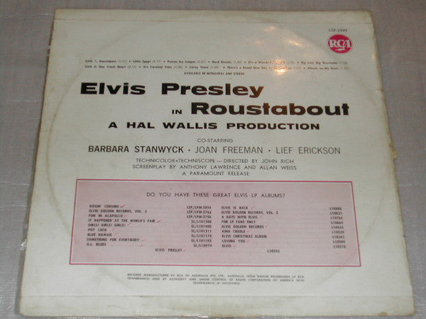 Elvis Presley : Roustabout (LP, Album)