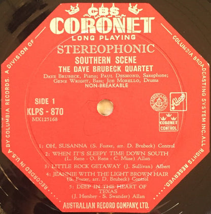 The Dave Brubeck Quartet, The Dave Brubeck Trio And The Dave Brubeck Duo : Southern Scene (LP, Album)