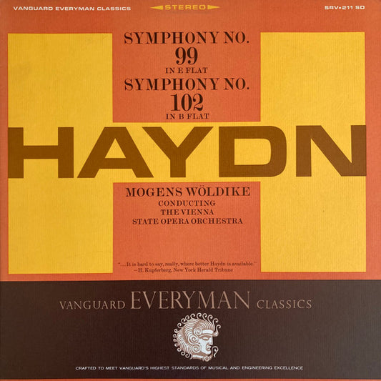 Joseph Haydn, Mogens Wöldike, The Vienna State Opera Orchestra* : Symphony #99 & 102 (LP, Album)