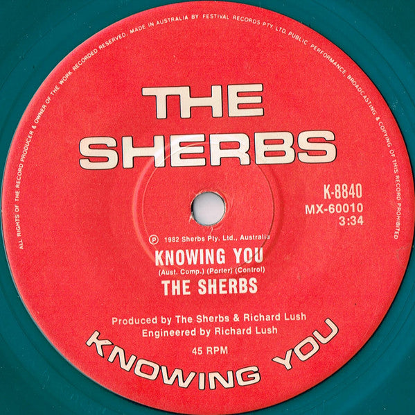 The Sherbs : Don't Throw It All Away (7", Single, Ltd, Blu)