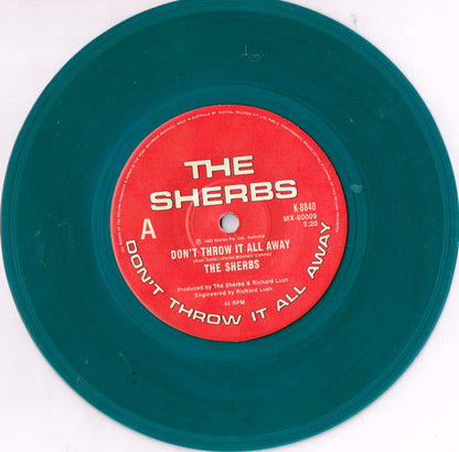 The Sherbs : Don't Throw It All Away (7", Single, Ltd, Blu)