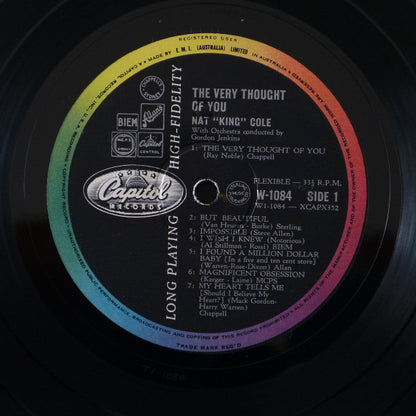 Nat King Cole, Gordon Jenkins And His Orchestra : The Very Thought Of You (LP, Album, Mono)