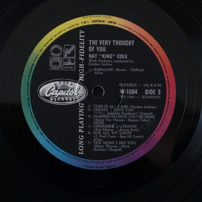 Nat King Cole, Gordon Jenkins And His Orchestra : The Very Thought Of You (LP, Album, Mono)