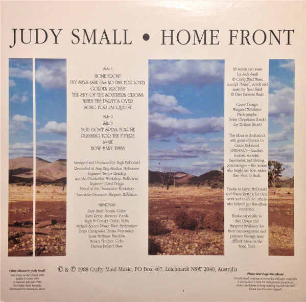 Judy Small : Home Front (LP, Album)