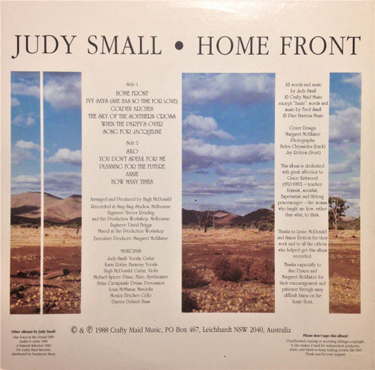 Judy Small : Home Front (LP, Album)