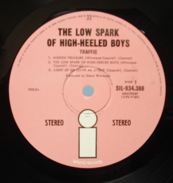 Traffic : The Low Spark Of High Heeled Boys (LP, Album)
