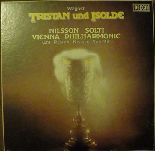 Richard Wagner, Birgit Nilsson, Wiener Philharmoniker, Georg Solti : Tristan und Isolde (5xLP, RE + Box, Album, RE)