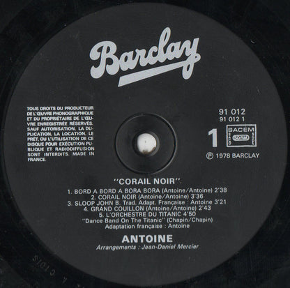 Antoine (2) : Corail Noir - Les Nouvelles Elucubrations (LP, Album)