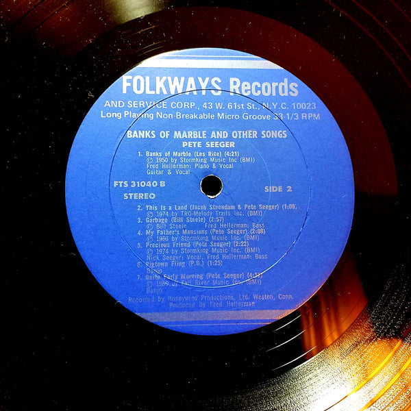 Pete Seeger : Banks Of Marble (LP, Album)