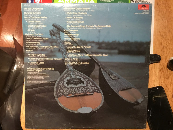 Roberto Delgado : The Bouzoukis Of Greece (LP, Comp, Gat)