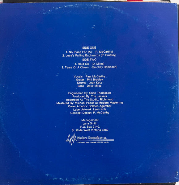 The Jackals (7) : Lucy's Falling Backwards (12", Blu)
