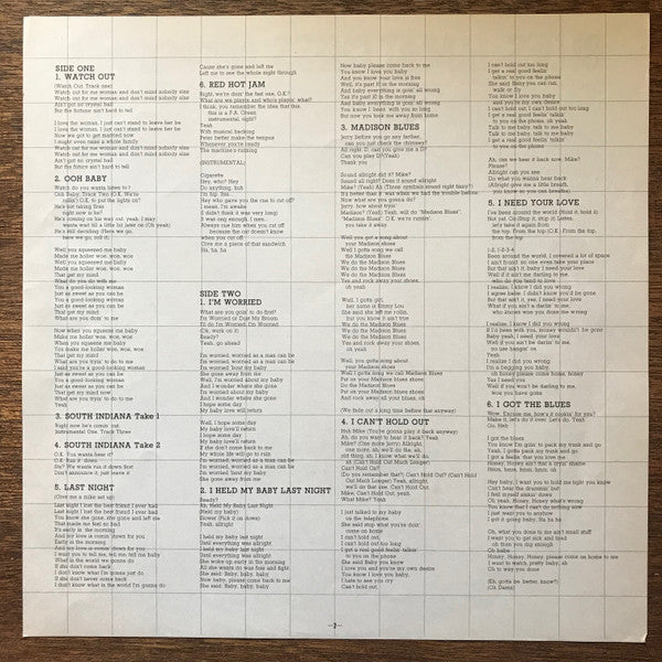 Fleetwood Mac, Otis Spann, Willie Dixon, Shakey Horton*, J.T. Brown, Guitar Buddy*, Honeyboy Edwards*, S.P. Leary : Blues Jam At Chess, Chicago Vol. 1 (LP, Album, RE)