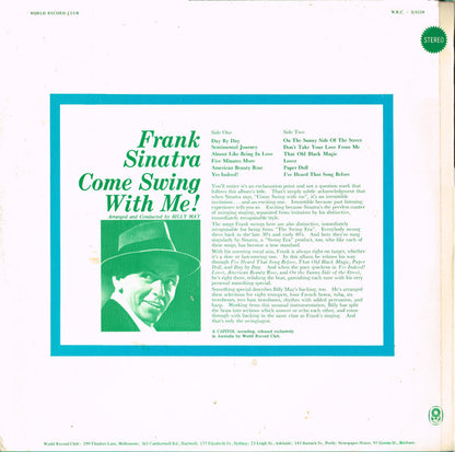 Frank Sinatra : Come Swing With Me! (LP, Album, Club, RE)