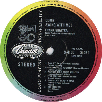 Frank Sinatra : Come Swing With Me! (LP, Album, Club, RE)