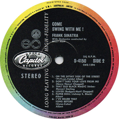 Frank Sinatra : Come Swing With Me! (LP, Album, Club, RE)
