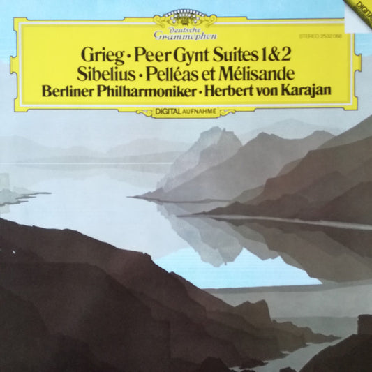 Edvard Grieg, Jean Sibelius, Berliner Philharmoniker, Herbert von Karajan : Peer Gynt Suites 1 & 2 / Pelléas Et Mélisande (LP, Album)