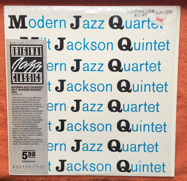 Modern Jazz Quartet* / Milt Jackson Quintet : MJQ (LP, Comp, RE)