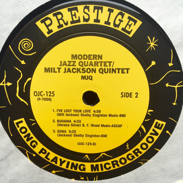 Modern Jazz Quartet* / Milt Jackson Quintet : MJQ (LP, Comp, RE)