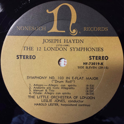 Joseph Haydn, The Little Orchestra Of London, Leslie Jones : The 12 London Symphonies (6xLP + Box)