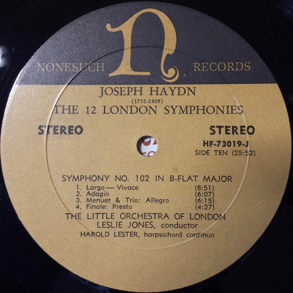 Joseph Haydn, The Little Orchestra Of London, Leslie Jones : The 12 London Symphonies (6xLP + Box)
