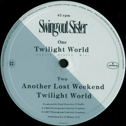 Swing Out Sister : Twilight World (12")