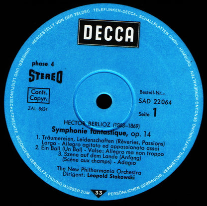 Hector Berlioz : Symphonie Fantastique Op. 14 (LP)