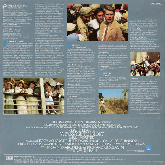 Maurice Jarre : A Passage To India (Original Motion Picture Soundtrack) (LP, Album)