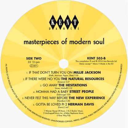Various : Masterpieces Of Modern Soul (LP, Comp)