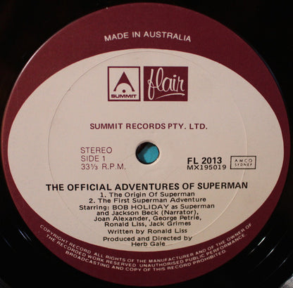 Unknown Artist : The Official Adventures Of Superman (LP)