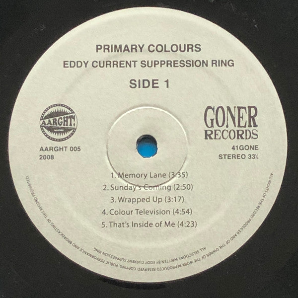 Eddy Current Suppression Ring : Primary Colours (LP, Album, Blu)