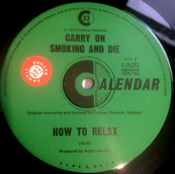 Ralph Gurnett : Carry On Smoking And Die (LP)