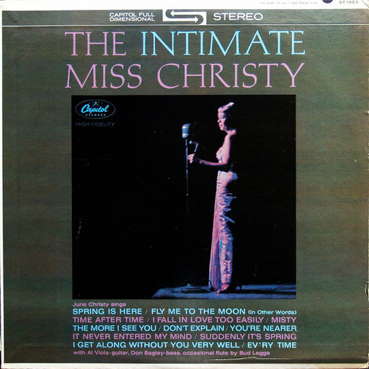 June Christy : The Intimate Miss Christy (LP, Scr)
