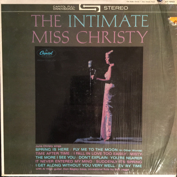 June Christy : The Intimate Miss Christy (LP, Scr)