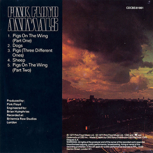 Pink Floyd : Animals (CD, Album, RE)